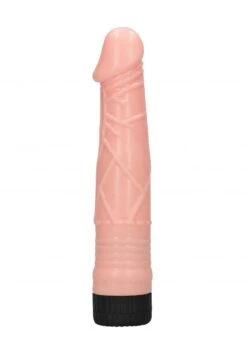 8" Ribbed Realistic Dildo Vibe - Flesh -Sex Shop 8 ribbed realistic dildo vibe flesh 7