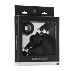 Bondage Set | Mouth Gag, Blindfold And Bondage Tape-Black