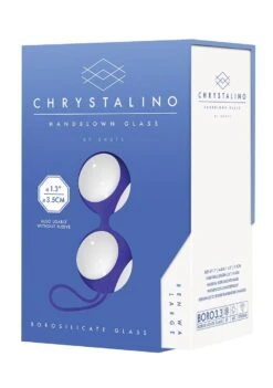 CHRYSTALINO Ben Wa Large - White -Sex Shop chrystalino ben wa large white 6