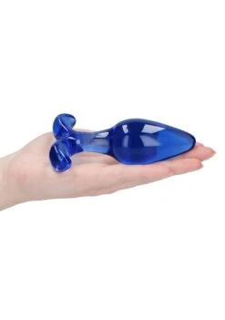 CHRYSTALINO Expert Glass Butt Plug - Blue