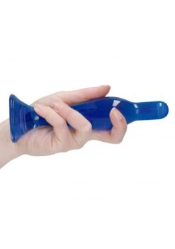 CHRYSTALINO Flask Anal Dildo - Blue -Sex Shop chrystalino flask anal dildo blue 2