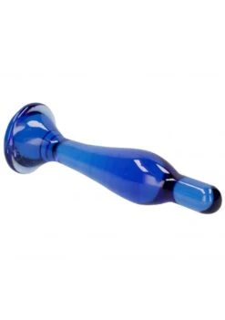 CHRYSTALINO Flask Anal Dildo - Blue -Sex Shop chrystalino flask anal dildo blue 3