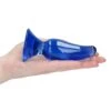 CHRYSTALINO Genius Glass Butt Plug - Blue