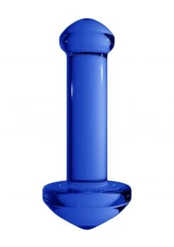 CHRYSTALINO Massage Glass Dildo - Blue -Sex Shop chrystalino massage glass dildo blue 6
