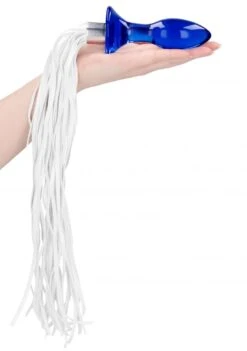 CHRYSTALINO Tail Glass Butt Plug -Sex Shop chrystalino tail glass butt plug 2