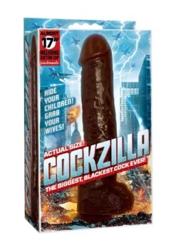 Cockzilla Huge Realistic Black Dildo - 16.5 Inch