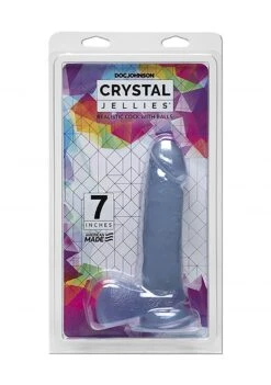 Crystal Jellies 7 Inch Realistic Cock With Balls