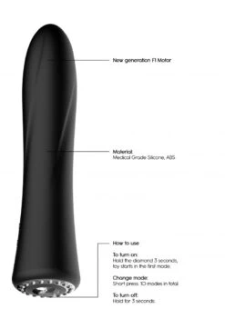 DISCRETION Classic Vibrator - Jewel