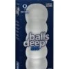 Doc Johnson Balls Deep - ULTRASKYN 9 Inch Stroker - Ass - White