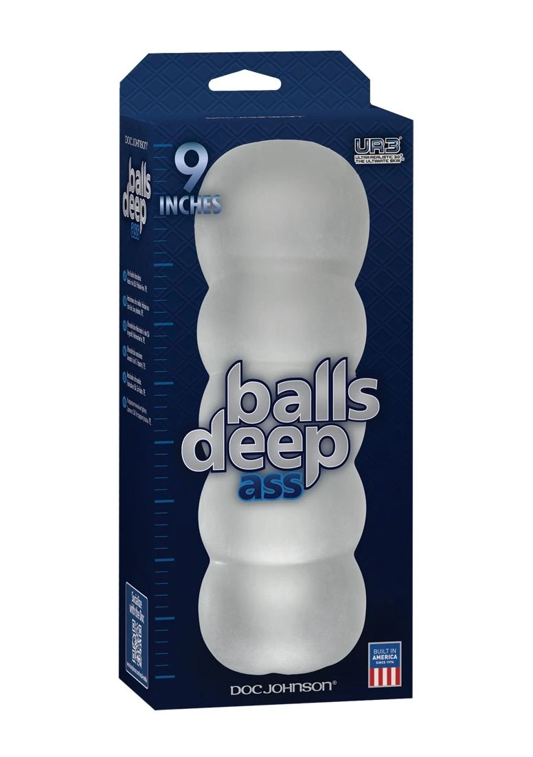Doc Johnson Balls Deep - ULTRASKYN 9 Inch Stroker - Ass - White 1 Doc Johnson Balls Deep - ULTRASKYN 9 Inch Stroker - Ass - White