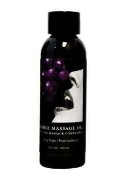 Earthly Body Grape Edible Massage Oil - 2oz / 60ml
