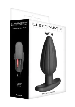 ElectraStim Silicone Noir Rocker Butt Plug - Large
