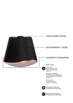 Elegance Rotating & Vibrating Clitoral Stimulator - Dazzling