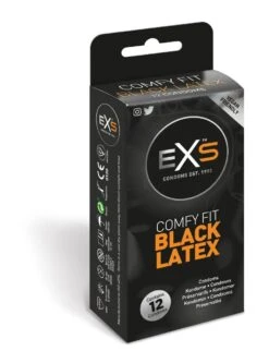 EXS Black Latex Condoms