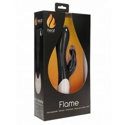 Flame Rechargeable Heating G-Spot Rabbit Vibrator-Black -Sex Shop flame rechargeable heating g spot rabbit vibrator black 4