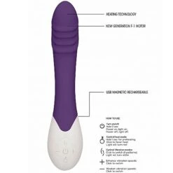 Frenzy Rechargeable Heating G-Spot Vibrator-purple -Sex Shop frenzy rechargeable heating g spot vibrator purple 2