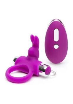 Happy Rabbit Remote Control Cock Ring - Purple -Sex Shop happy rabbit remote control cock ring purple 2