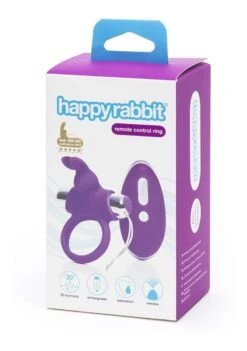 Happy Rabbit Remote Control Cock Ring - Purple