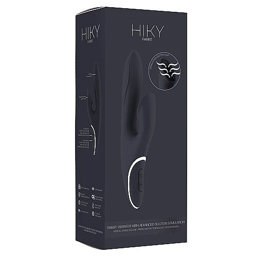 HIKY Rabbit With Clitoral Suction Cup-Black 4 HIKY Rabbit With Clitoral Suction Cup-Black - Image 4