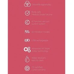 HIKY Rabbit With Clitoral Suction Cup-pink -Sex Shop hiky rabbit with clitoral suction cup pink 4