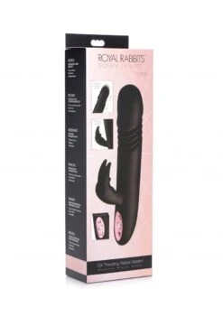 Inmi Royal Rabbits Bunny Thrust 10X Thrusting Rabbit Vibrator - Black -Sex Shop inmi royal rabbits bunny thrust 10x thrusting rabbit vibrator black 5