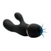 Inmi Shegasm Supreme 3 In 1 Silicone Suction Rabbit Vibe - Black