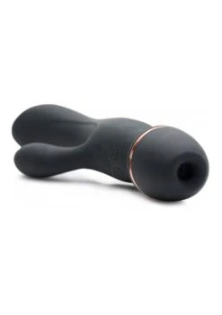 Inmi Shegasm Supreme 3 In 1 Silicone Suction Rabbit Vibe - Black -Sex Shop inmi shegasm supreme 3 in 1 silicone suction rabbit vibe black 2