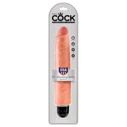 King Cock 10" Vibrating Stiffy Flesh -Sex Shop king cock 10 vibrating stiffy flesh 2