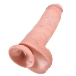 King Cock 11 Inch Realistic Dildo With Balls & Suction Cup-Flesh -Sex Shop king cock 11 inch realistic dildo with balls suction cup flesh 3