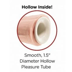 King Cock 11 Inch Two Cocks One Hole Hollow Strap-On Realistic Dildo-Flesh -Sex Shop king cock 11 inch two cocks one hole hollow strap on realistic dildo flesh 2