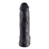 King Cock 12 Inch Realistic Dildo With Balls -Black