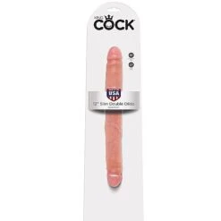 King Cock 12 Inch Slim Double Ended Realistic Dildo-Flesh -Sex Shop king cock 12 inch slim double ended realistic dildo flesh 3