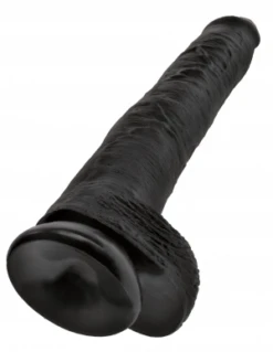 King Cock 14" Cock With Balls - Black -Sex Shop king cock 14 cock with balls black 2