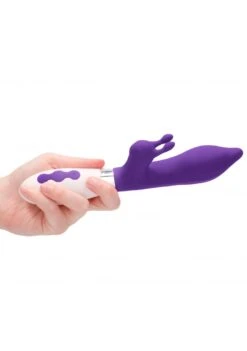 Luna Adonis Rechargeable Rabbit Vibrator - Purple -Sex Shop luna adonis rechargeable rabbit vibrator purple 2