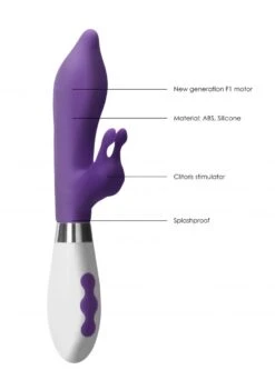Luna Adonis Rechargeable Rabbit Vibrator - Purple