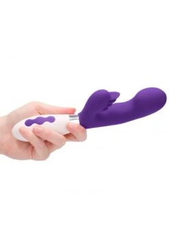 Luna Ares Rechargeable Rabbit Vibrator - Purple -Sex Shop luna ares rechargeable rabbit vibrator purple 2