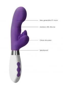 Luna Ares Rechargeable Rabbit Vibrator - Purple