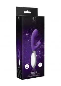 Luna Ares Rechargeable Rabbit Vibrator - Purple -Sex Shop luna ares rechargeable rabbit vibrator purple 7
