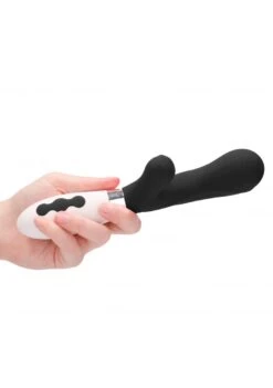 Luna Artemis Rechargeable Classic Rabbit Vibrator - Black -Sex Shop luna artemis rechargeable classic rabbit vibrator black 2