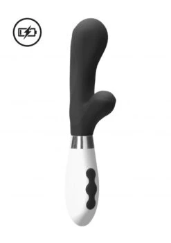 Luna Artemis Rechargeable Classic Rabbit Vibrator - Black -Sex Shop luna artemis rechargeable classic rabbit vibrator black 8