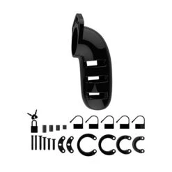 Man|Cage Model 06 Chastity Device 5.5 Inch Cock Cage -Black -Sex Shop man cage model 06 chastity device 5 5 inch cock cage black 3