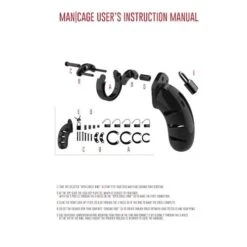 Man|Cage Model 13 Chastity Device 2.5 Inch Cock Cage-Black -Sex Shop man cage model 13 chastity device 2 5 inch cock cage black 2