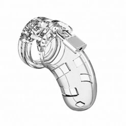 ManCage Model 01 Chastity Cock Cage Device 3.5 Inches-Clear