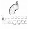 ManCage Model 02 Chastity Cock Cage Device 3.5 Inches -Clear