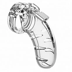 ManCage Model 03 Chastity Cock Cage Device 4.5 Inches-Clear -Sex Shop mancage model 03 chastity cock cage device 4 5 inches clear 3
