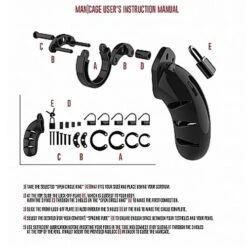 ManCage Model 04 Chastity Cock Cage Device 4.5 Inches -Sex Shop mancage model 04 chastity cock cage device 4 5 inches 3