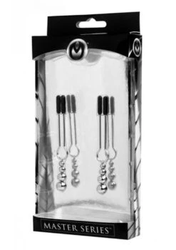 Master Series Adorn Triple Bead Nipple Clamp Set