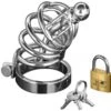 Master Series Asylum 4 Ring Locking Chastity Cock Cage