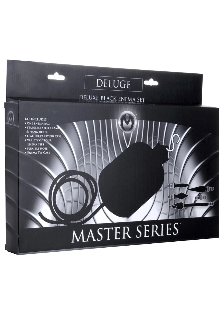 Master Series Deluxe Black Enema Set