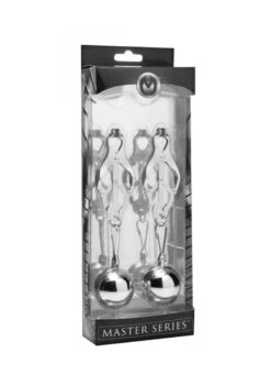 Master Series Deviant Monarch Weighted Nipple Clamps